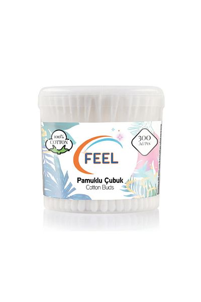 FEEL Cotton Ear Swab 300 Pieces