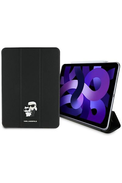 CLICK Husa Protectie pentru iPad Air 11 2024/Air 11 2025, H86, Piele Saffiano, Deep Dark