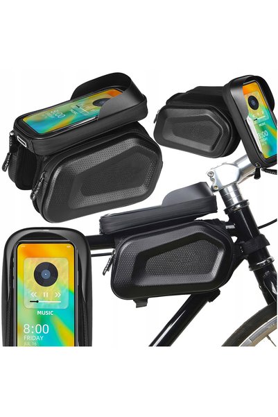 Mandalin , Borseta pentru bicicleta, 20x17x15cm, negru