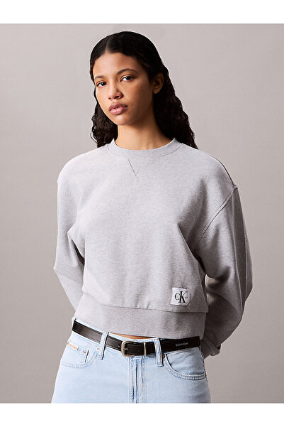 Calvin Klein Kadın Gri Sweatshirt