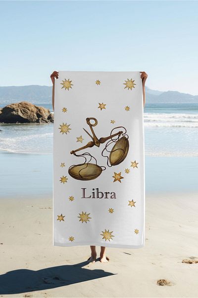 Doruklar Home Collection Modern Patterned Digital Printing Beach Sea Towel Peshtamal 80X160 cm Brs026