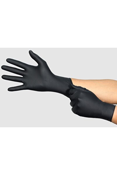 ANSELL 94-242، قفازات ميكروفليكس النتريل السوداء المضادة للكهرباء الساكنة مقا...