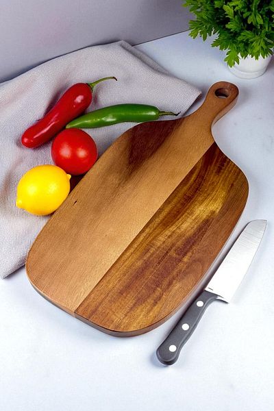 Kitchen Way Acacia Cutting Board Cutting Board with Handle Kw-945