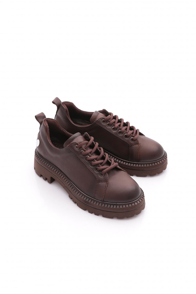 Mammamia D24Ka-535 Women's Leather Casual Shoes