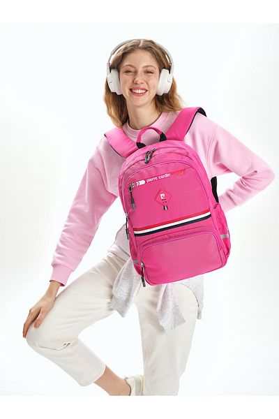 Pierre Cardin Rucsac de școală pentru copii fucsia 07PC180012