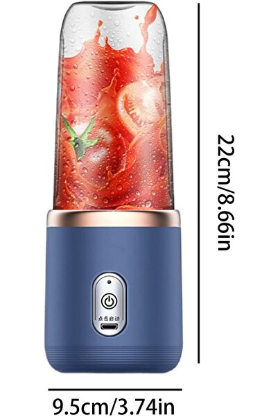 Hope Juice Bottle Mixer,Portable Blende Rechargeable,stainless steel blades,Suitable for travel