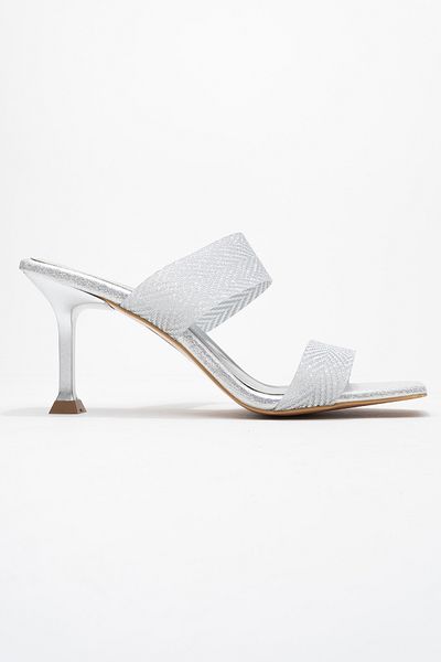 Ataköy Ayakkabı Women's strap heel slippers