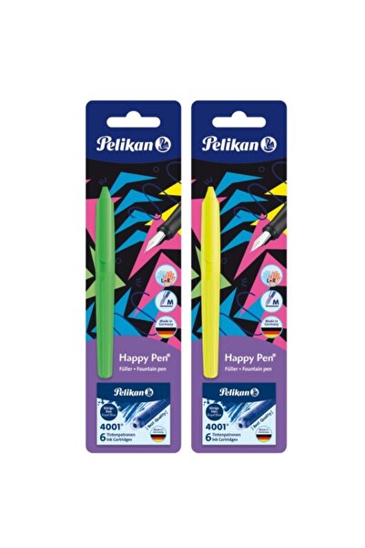 Pelikan Stilou Happy Pen, culori asortate, material plastic, peniță medie, 6 ...