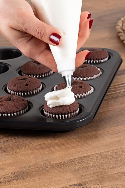 Porsima 3162 10-Piece Cake and Dessert Serving Set Cake Pastry and Confectionery Tools Black