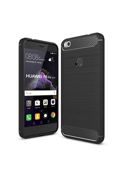 OEM Compatible Case for Huawei P9 Lite 2017/P8 Lite 2017, Slim and Lightweight, N102, Plastic, Pitch Bla