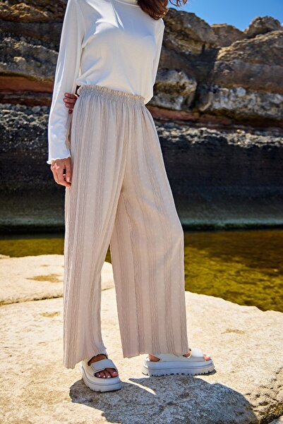 hmm Pantaloni de damă Ayrobin Fabric Stone Gri cu buline