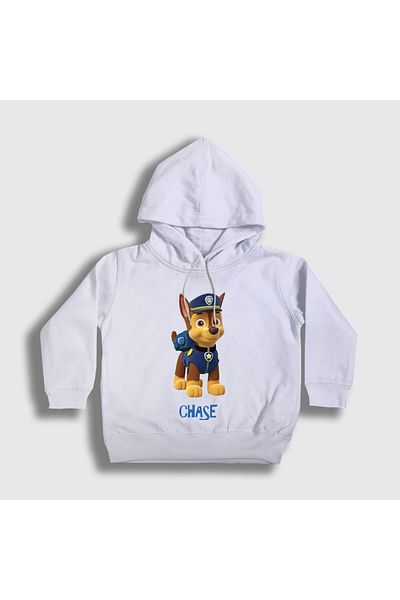 Presmono Унисекс детски бял суитшърт с качулка Chase Paw Patrol 558508tt