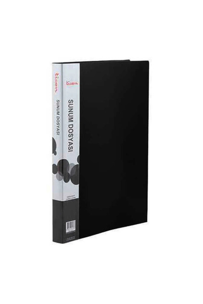 Ticon Presentation File A4 100Pcs Black 1 Piece