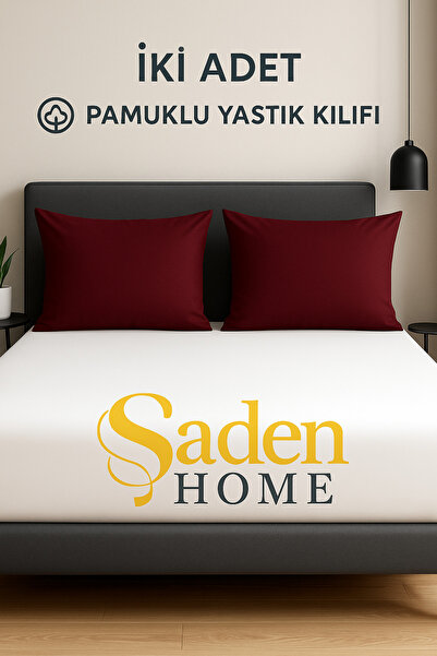 SADEN HOME 2 ШТУКИ БОРДОВІ ПОДУШКИ З ЗАСТІБКОЮ, БАВОВНЯНІ, ТКАНИНА РАНФОРС, 5...