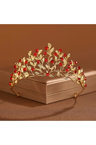 GlassySKY Coroana Mireasa Accesoriu pentru Par Nunta/Logodna/Mireasa/Henna/Zi...