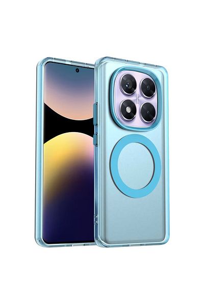 SKYDDAR INNOVATION Case for Xiaomi Redmi Note 14 Pro 5G / Poco X7, CandyCase, Magsafe, sticker set, Blue