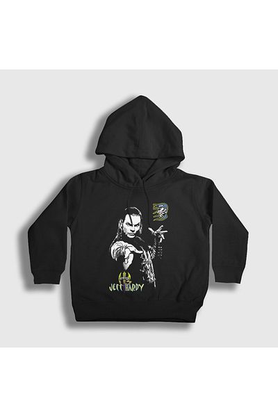 Presmono Unisex Kids Black Sign Jeff Hardy Wwe Wrestling Hooded Sweatshirt 562761Tt