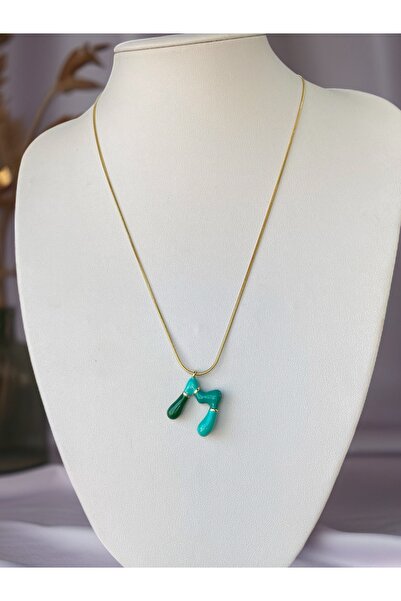 MODA M harfli Çelik Kolye