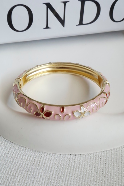 DEMOKAN سوار نسائي من الزركون على شكل زهرة مينا