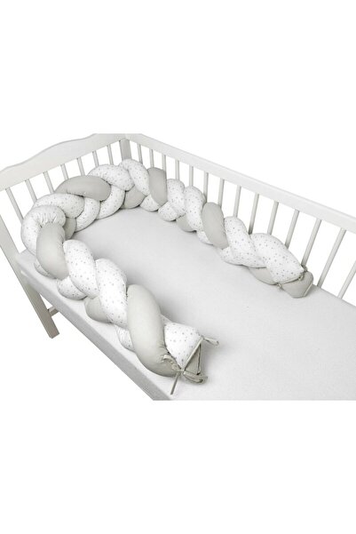 MimiNu Protectie laterala, MimiNu, Pentru patut bebe, Tip Bumper impletit, Din bumbac