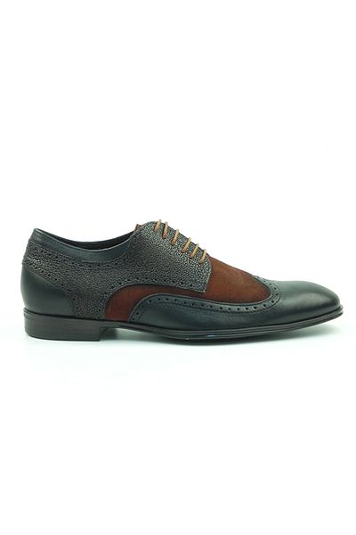 ZAZAMAG Men's shoes made of genuine leather and genuine suede Dave, black