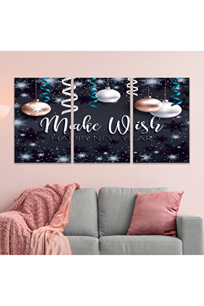 Marktna ثلاث لوحات قماشية فخمة بتصميم مودرن مع برواز فضي مجوف