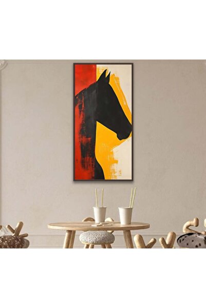 4gdran لوحة قماشية بتصميم امرآة مع برواز شامبين مجوف