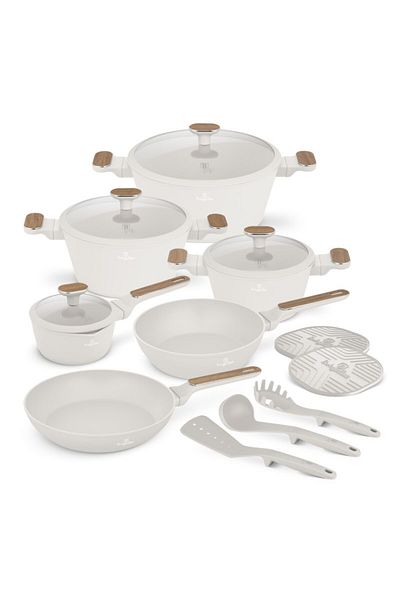 Berlinger Haus Sada nádobí s titanovým povrchem 15 ks Sahara Nordic Collection