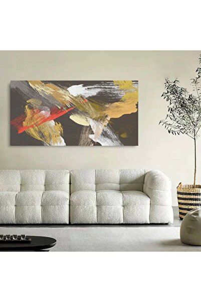 SND لوحة قماشية مودرن بتصميم الفن التجريدي مع برواز خشبي مخفي