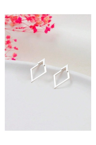 Inovius Cercei argintii cu forme geometrice 1,2x2,4cm