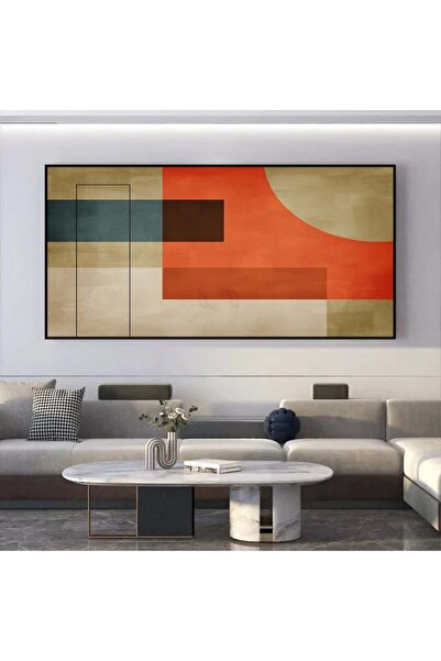 SND لوحة قماشية مودرن بتصميم الفن البوهيمي مع برواز أسود مجوف