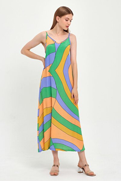 ALEXANDERGARDI فستان برقبة على شكل حرف V (B23-00150)