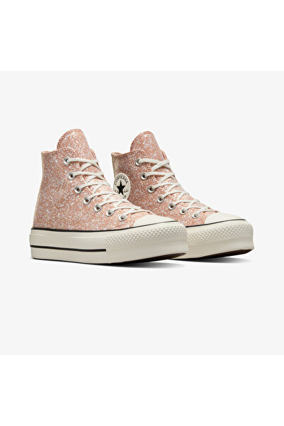 Converse Chuck Taylor All Star Lift Glitter Unisex Turuncu Platform Sneaker