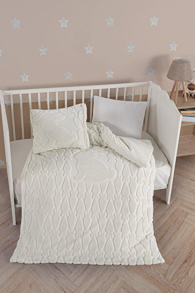Kanz Welsoft Baby Duvet Cover Set - Rabbit Cream