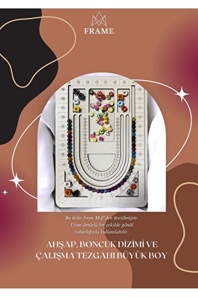 Frame Ahşap Boncuk Dizim ve Çalışma Tezgahı