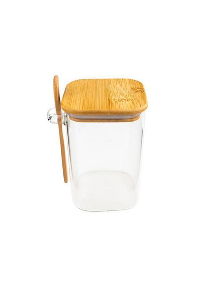 Bambum Spicy - Glass Storage Container with Spoon 12cm