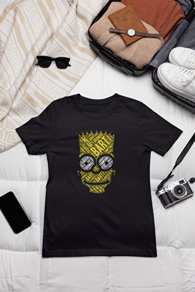 SVART WEAR Μπλουζάκι Simpsons Crew Neck 100% βαμβακερό με στάμπα και κοντό μα...