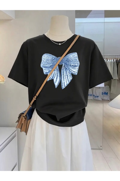 FUFLUNS TRIUC DE DESIGN ALBASTRU CU BĂTĂTĂ DE MĂRIME MARE