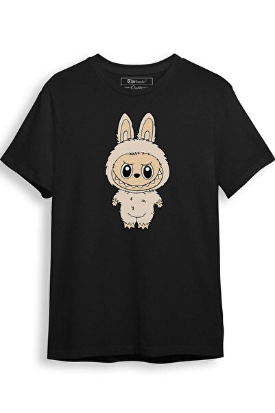 The Baski Tricou premium din bumbac 100% cu imprimeu Labubu Çirkin Yaratık