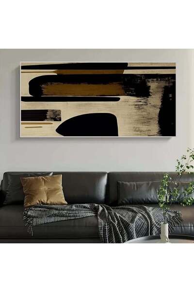 SND لوحة قماشية مودرن بتصميم الفن البوهيمي مع برواز فضي مجوف