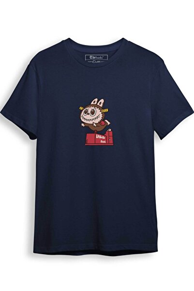 The Baski Tricou premium 100% bumbac imprimat "Uçan Yaramaz Labubu"