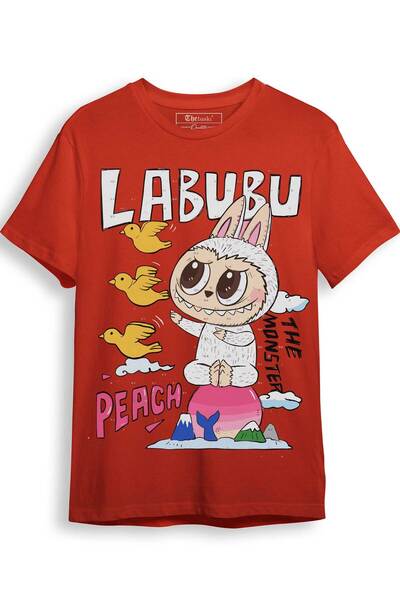 The Baski Tricou drăguț cu imprimeu Labubu 100% bumbac premium