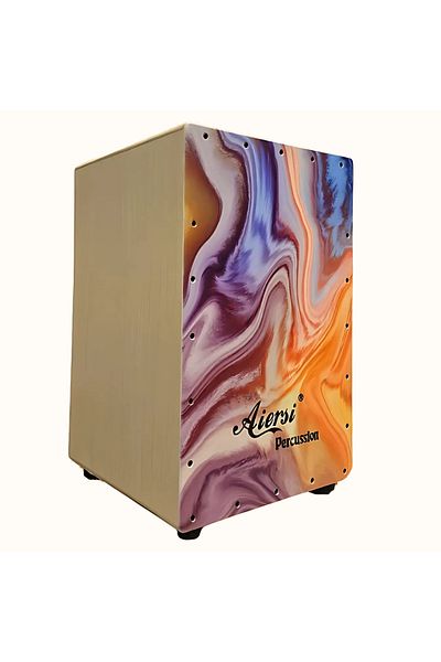 Aiersi Cajon Music Box For Professional Playing Parties Birch Wood With Carry Bag