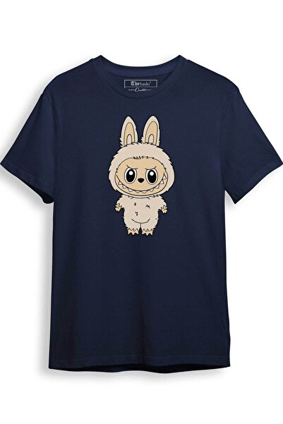 The Baski Tricou premium din bumbac 100% cu imprimeu Labubu Çirkin Yaratık