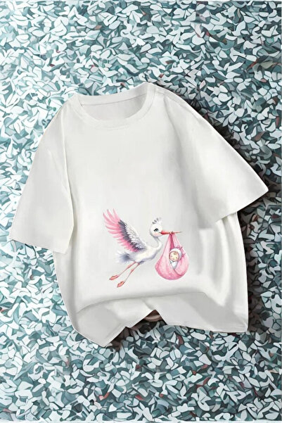 Daxia تي شيرت الحمل الفضفاض المطبوع