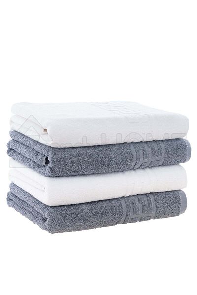 trendyhome Set of 4 100% Cotton Towels – 500 GSM – ST244680 - 70x130 cm