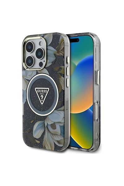 Guess Husa pentru iPhone 16 Pro, Policarbonat, Black