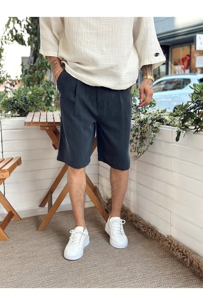 TÜZeMEN Modal Kumaş Bermuda Şort Kapri