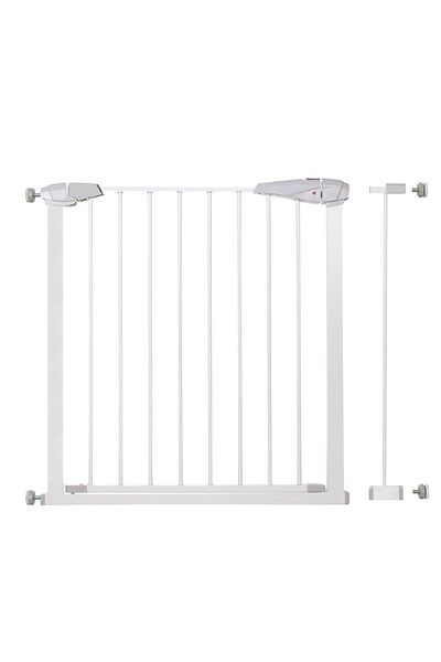 SERSIMO Poarta de siguranta Safety Gate pentru scari, ajustabila 83-92 cm, din otel, alba