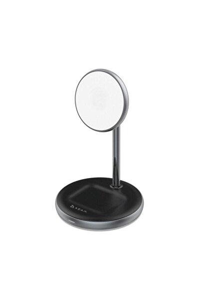 Adam Elements شاحن لاسلكي مغناطيسي 2 في 1 من Omnia M2 مع محول طاقة